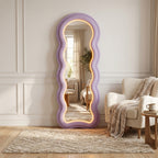 Wavy Full-Length Floor Mirror