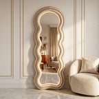 Wavy Full-Length Floor Mirror