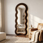 Wavy Full-Length Floor Mirror