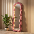 Wavy Full-Length Floor Mirror