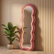 Wavy Full-Length Floor Mirror