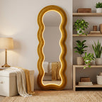 Wavy Full-Length Floor Mirror