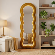 Wavy Full-Length Floor Mirror