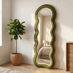 Wavy Full-Length Floor Mirror