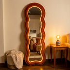 Wavy Full-Length Floor Mirror
