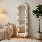 Wavy Full-Length Floor Mirror