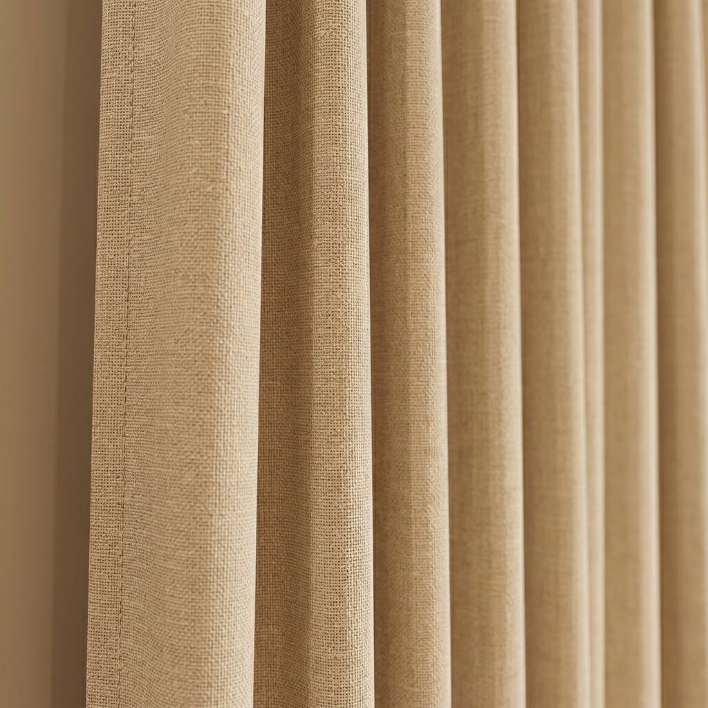 Zenith Minimalist Jute Drapes
