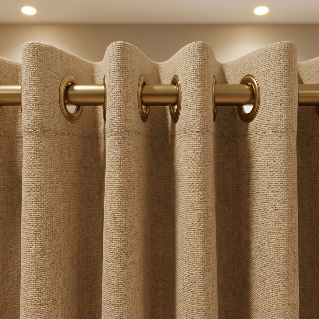 Zenith Minimalist Jute Drapes
