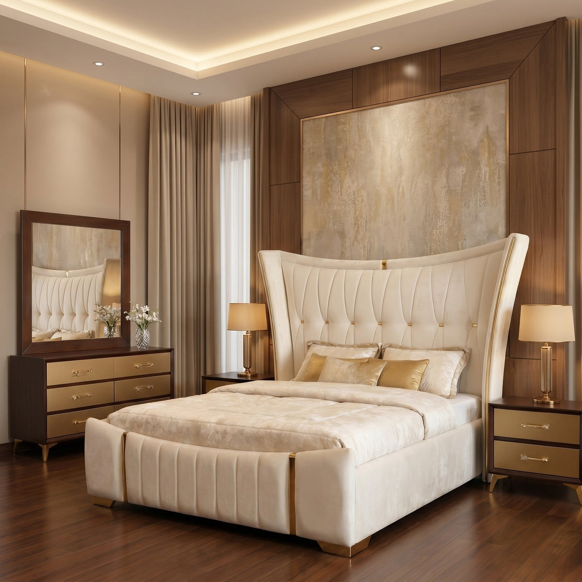Imperial Curve Premium Bed Set