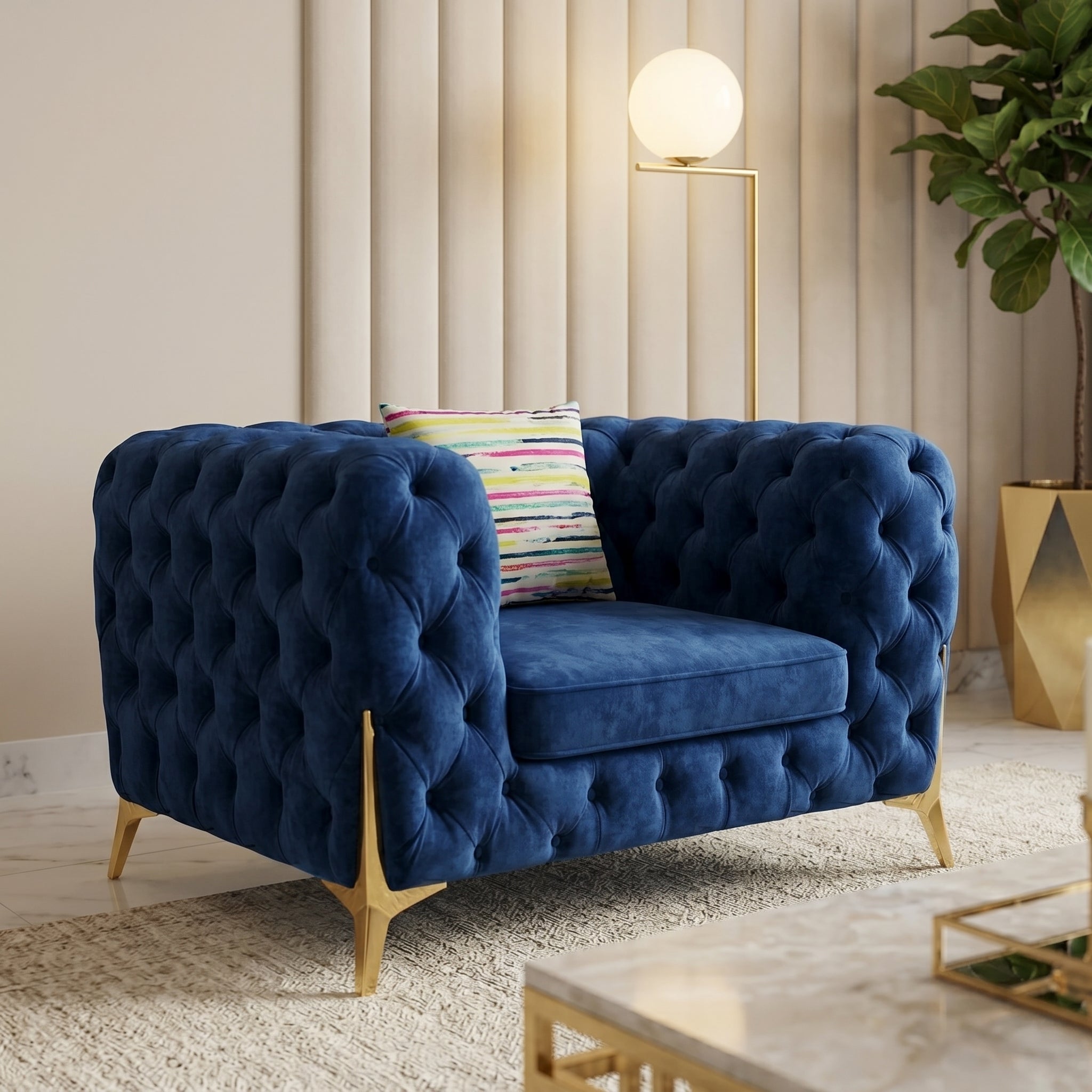 Azora Chesterfield Sofa Set