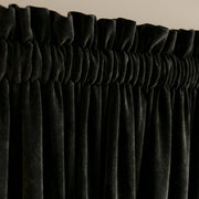 Premium Jet Black Drapes with Lattice Sheer