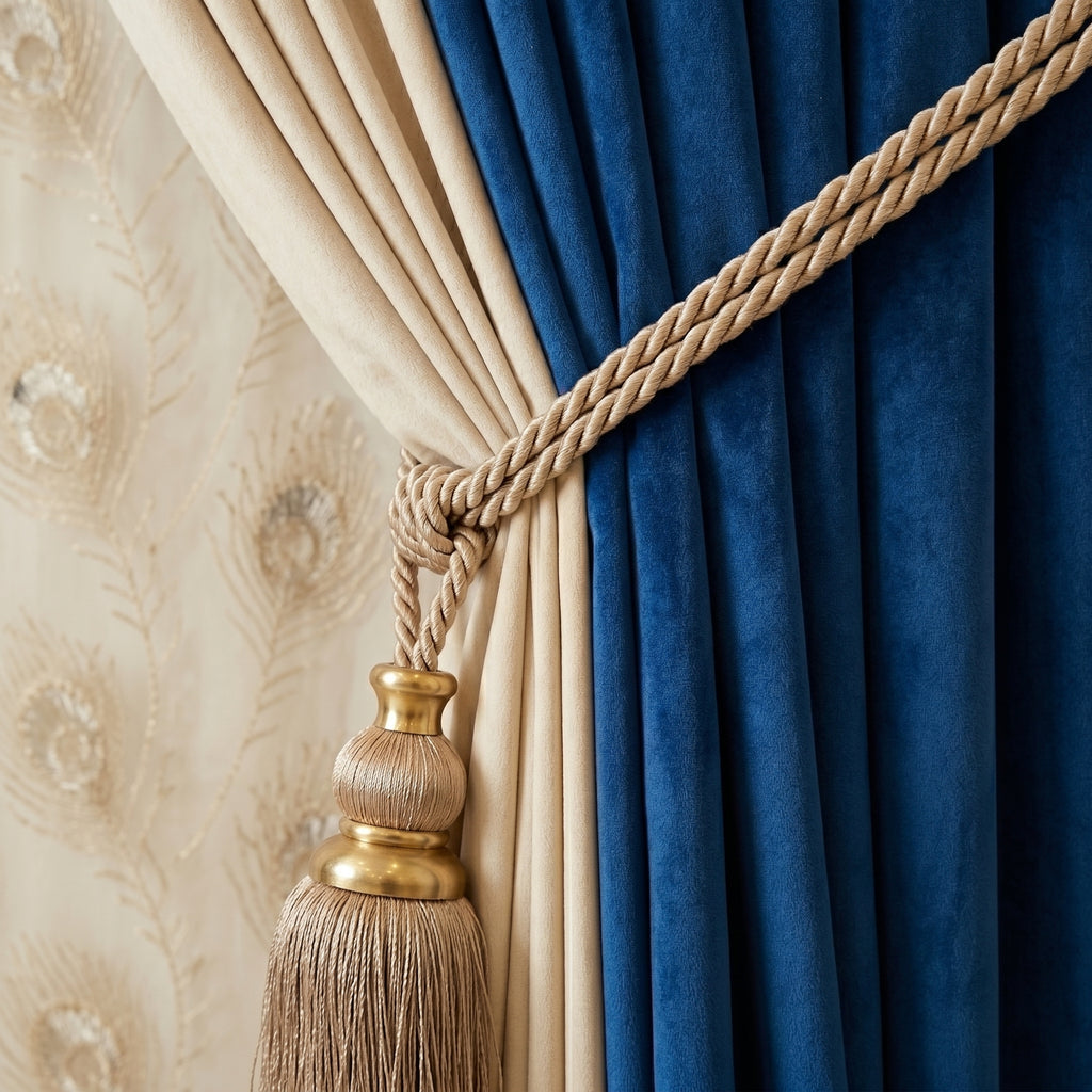 Sapphire Majesty Crown Drapes