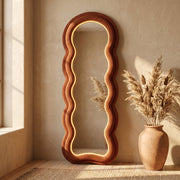Wavy Full-Length Floor Mirror